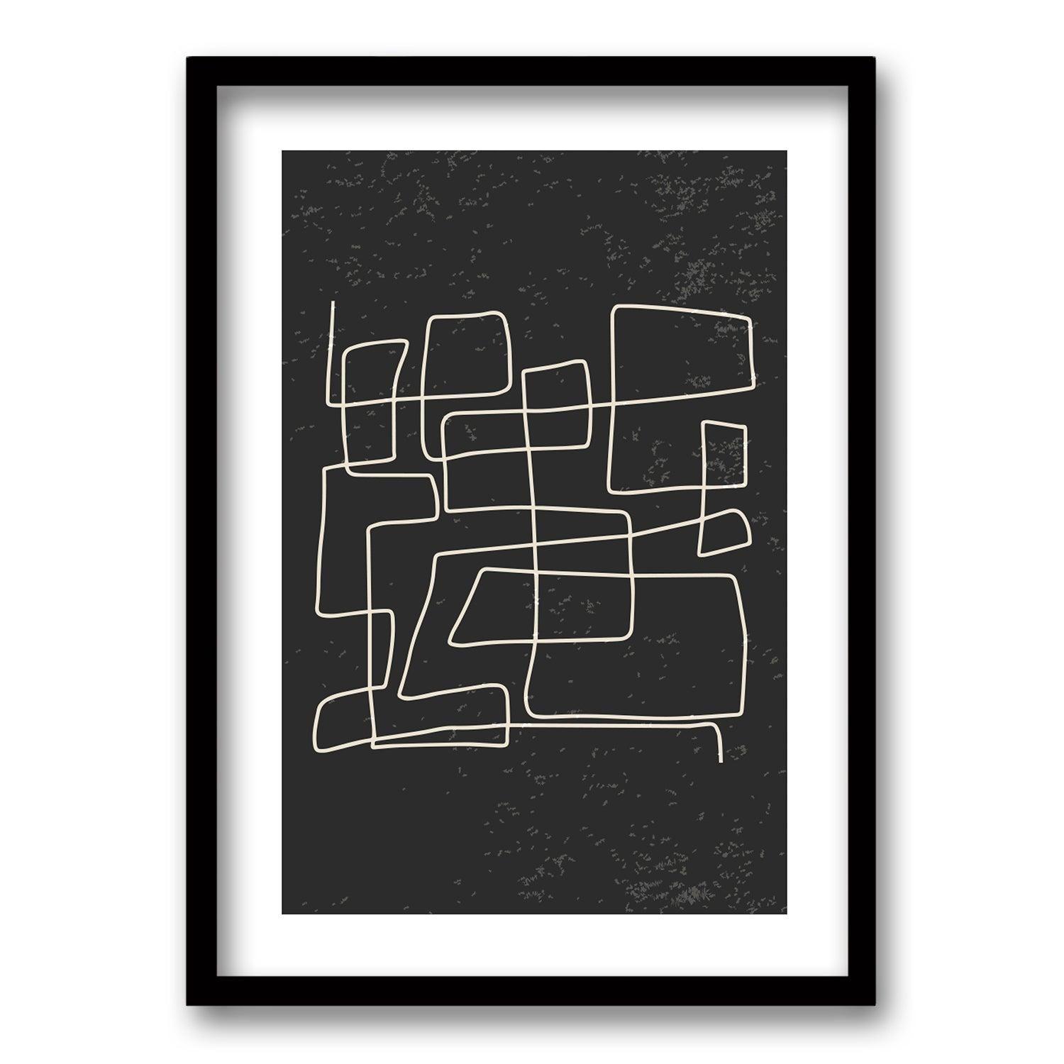 Cuadro Laberinto Fragmentado III - 70x50 cm-0