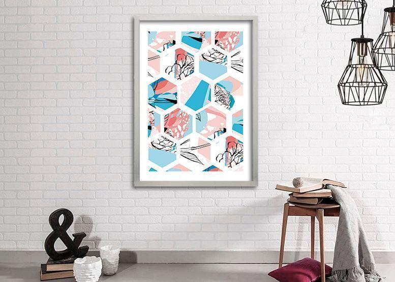 Cuadro 70x50 cm ilustración Colmena-1