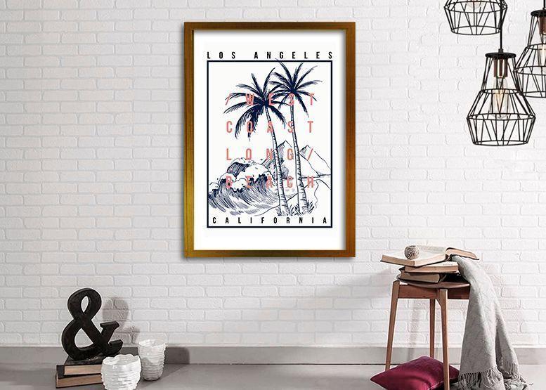 Cuadro ilustración California - 40x30 cm-1