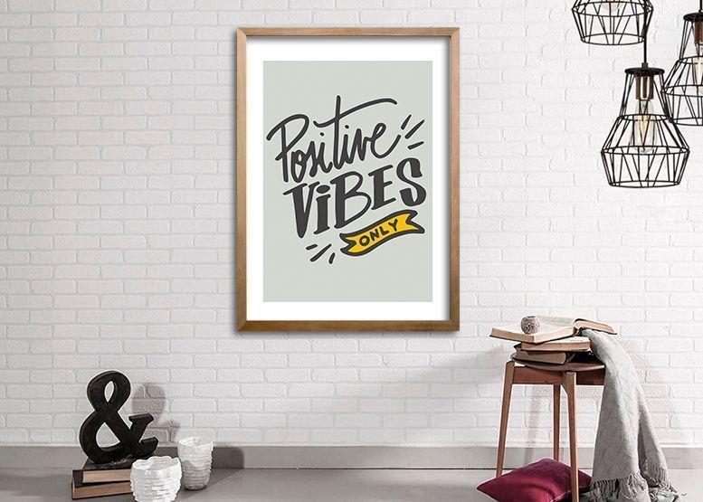 Cuadro 40x30 cm ilustración Positivo-1