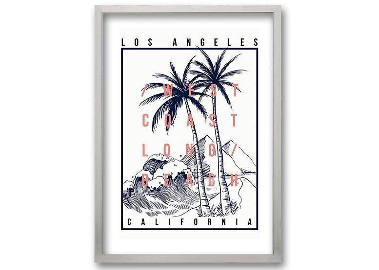 Cuadro 40x30 cm ilustración California-0