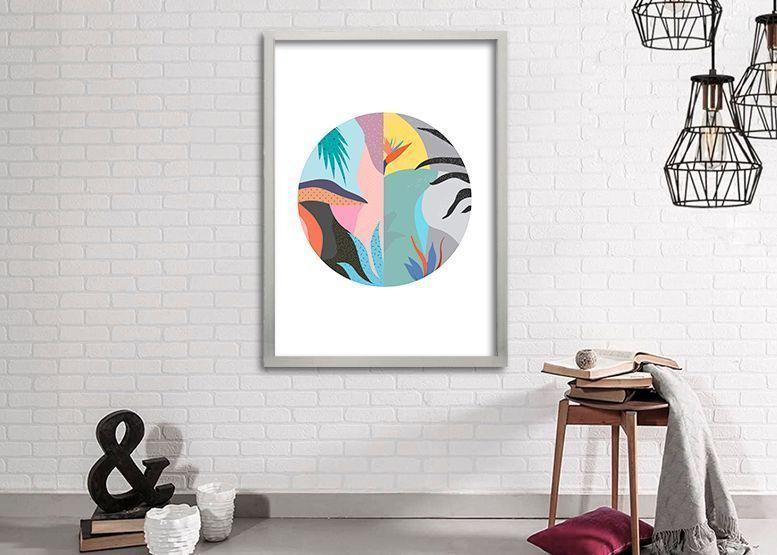 Cuadro 70x50 cm ilustración Arte circular-1