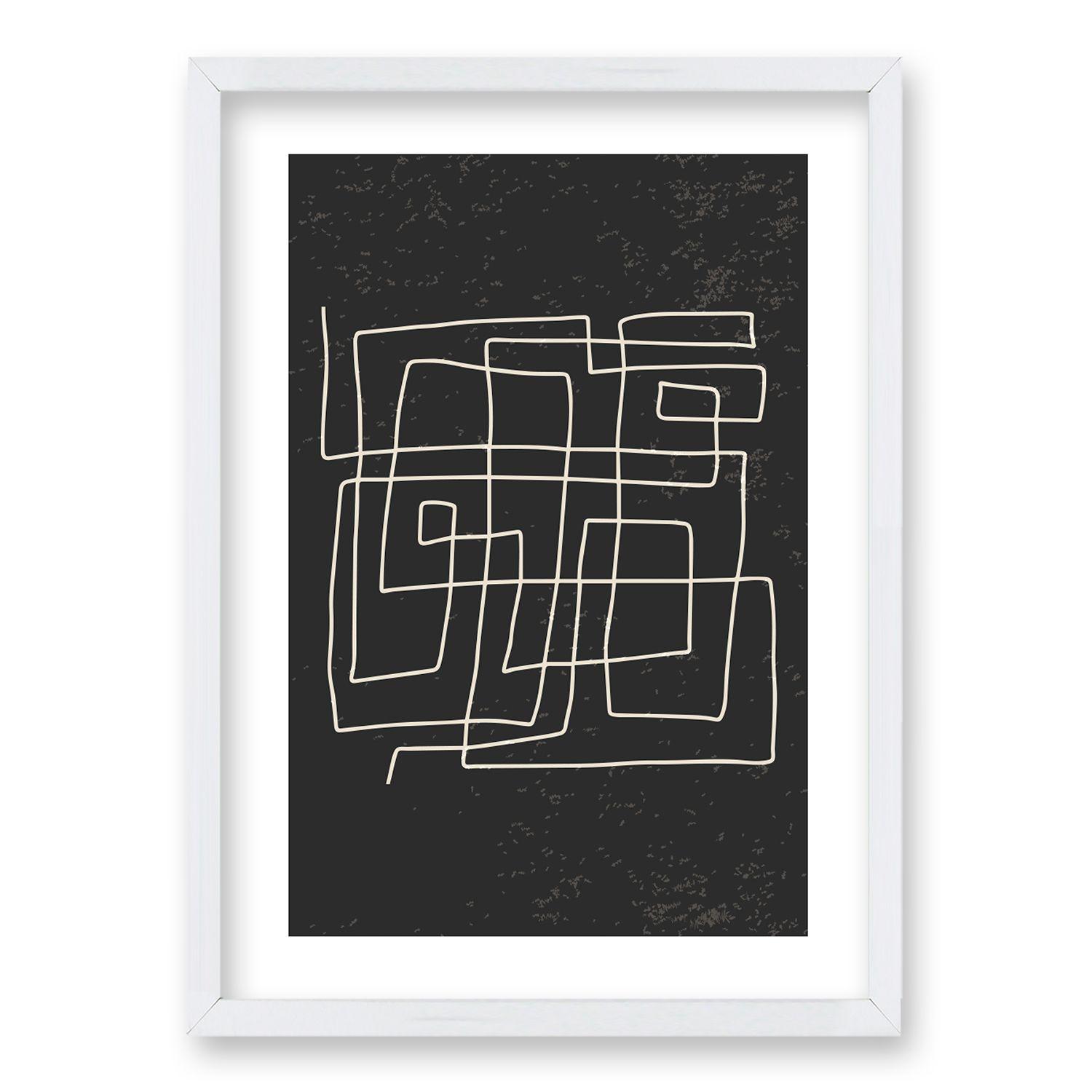 Cuadro Laberinto Fragmentado l 70x50 CM-0