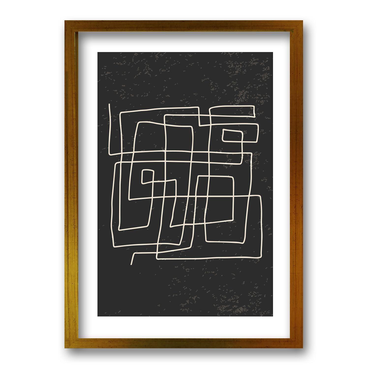 Cuadro Laberinto Fragmentado l 70x50 CM-0