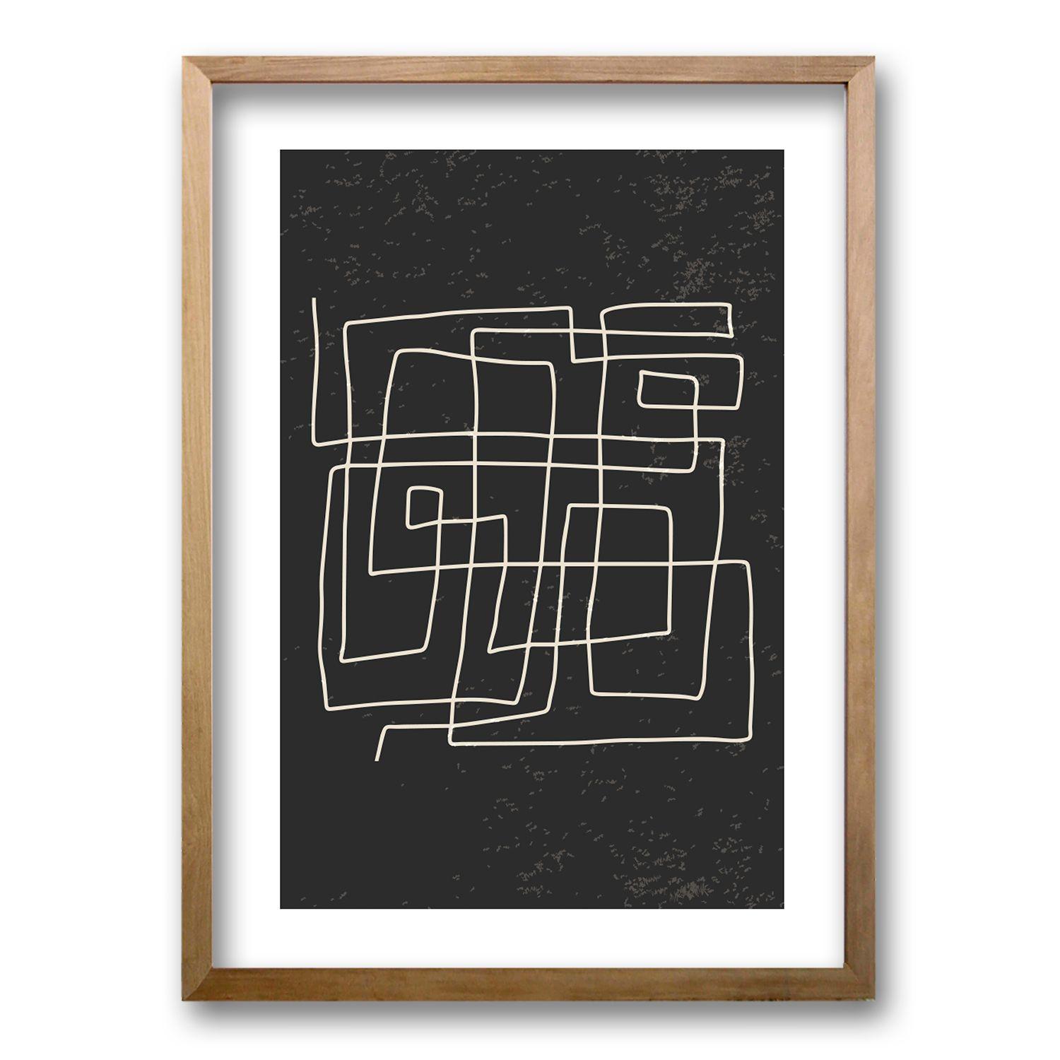 Cuadro Laberinto Fragmentado l 70x50 CM-0