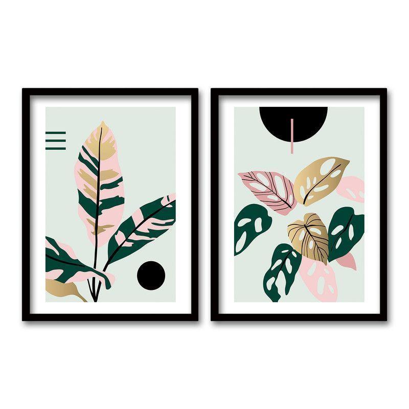 Cuadro Duo Negro 50x35cms FLW-0