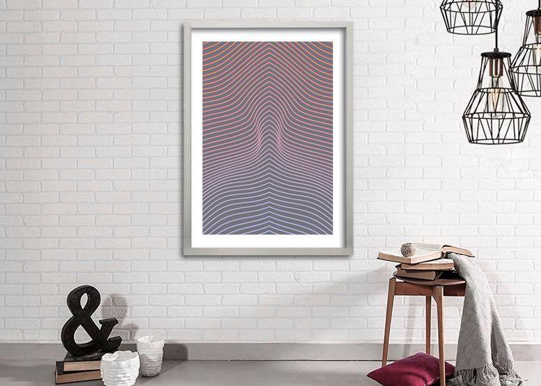 Cuadro 40x30 cm ilustración Ilusión lineal-1