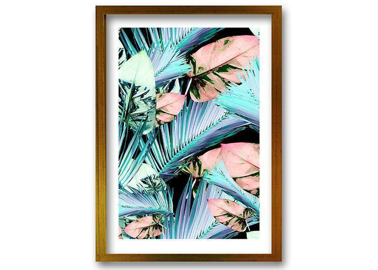 Cuadro 70x50 cm ilustración Palmas-0