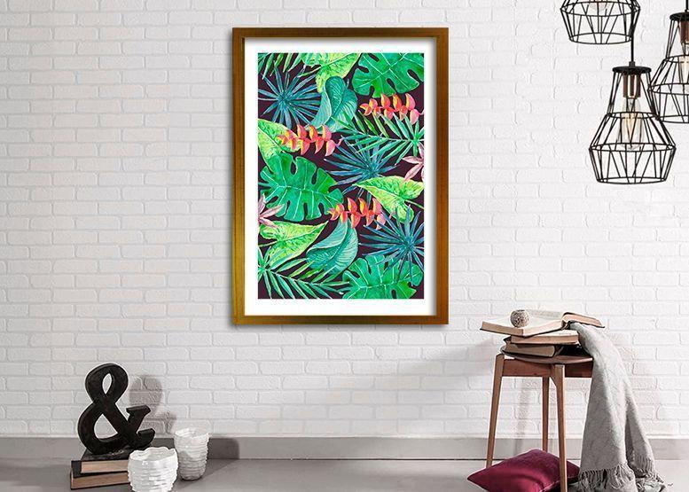 Cuadro 40x30 cm ilustración Vista verde-1