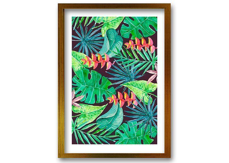 Cuadro 40x30 cm ilustración Vista verde-0