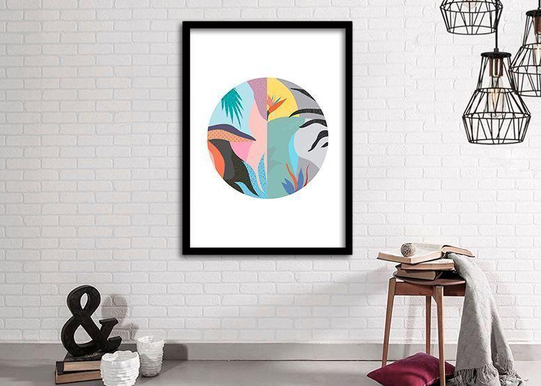 Cuadro 70x50 cm ilustración Arte circular-1