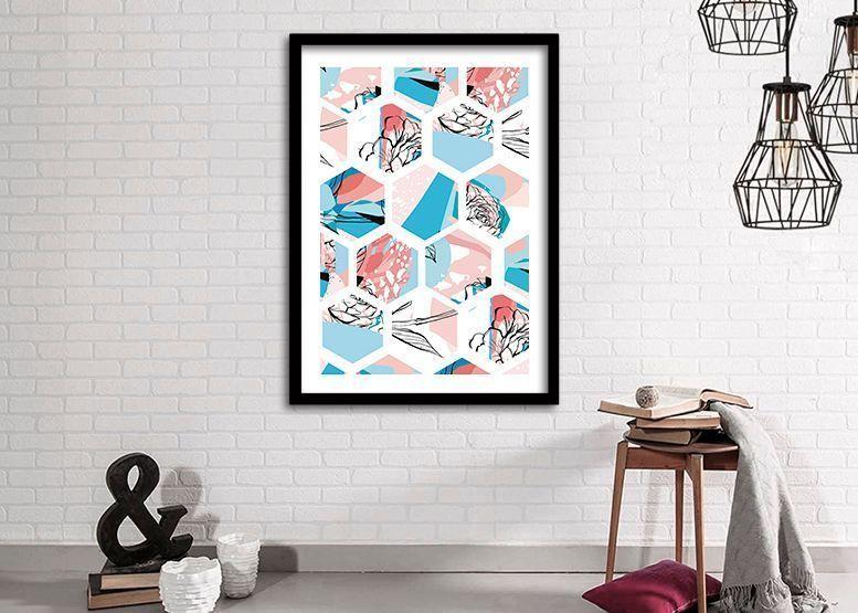 Cuadro ilustración Colmena - 70x50 cm-1