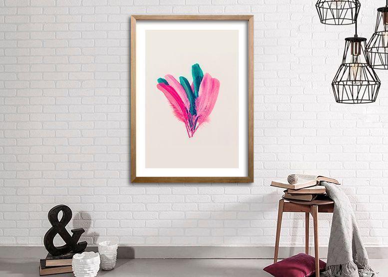 Cuadro ilustración Plumarte - 50x35 cm-1