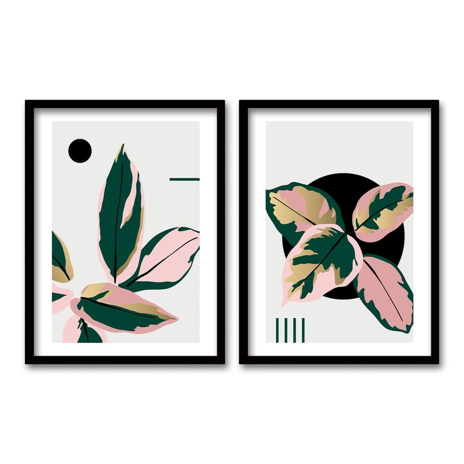 Cuadro Duo Negro FLW Pink-0