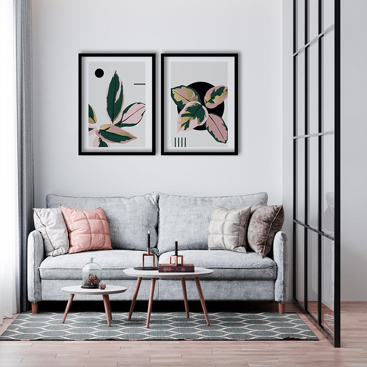 Cuadro Duo Negro FLW Pink-1