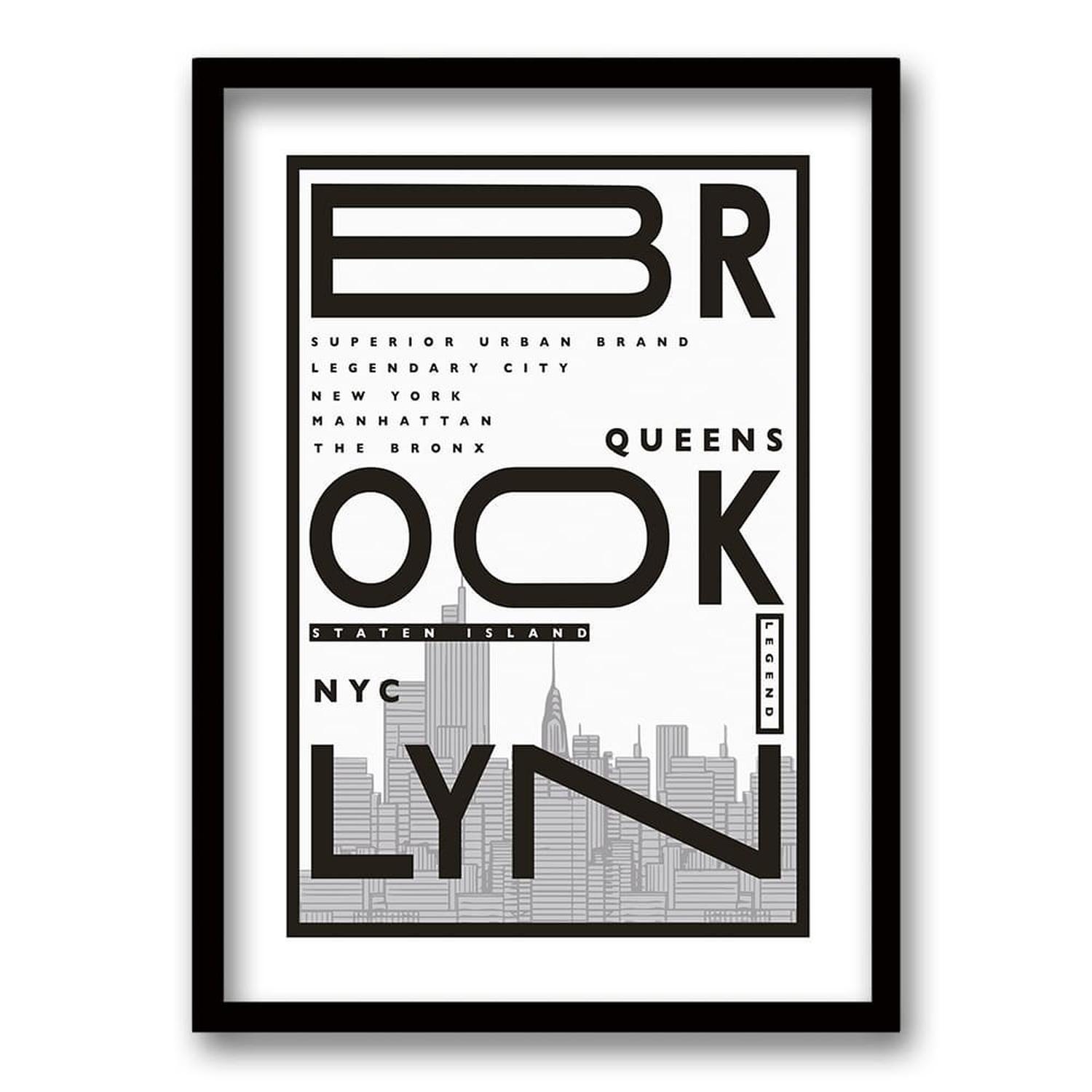 Cuadro Brooklyn - 40x30 cm-0