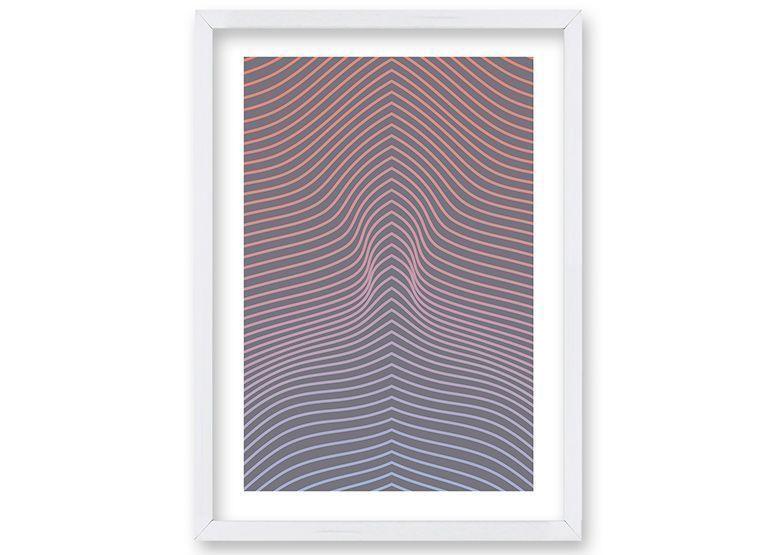 Cuadro ilustración Ilusión lineal - 70x50 cm-0