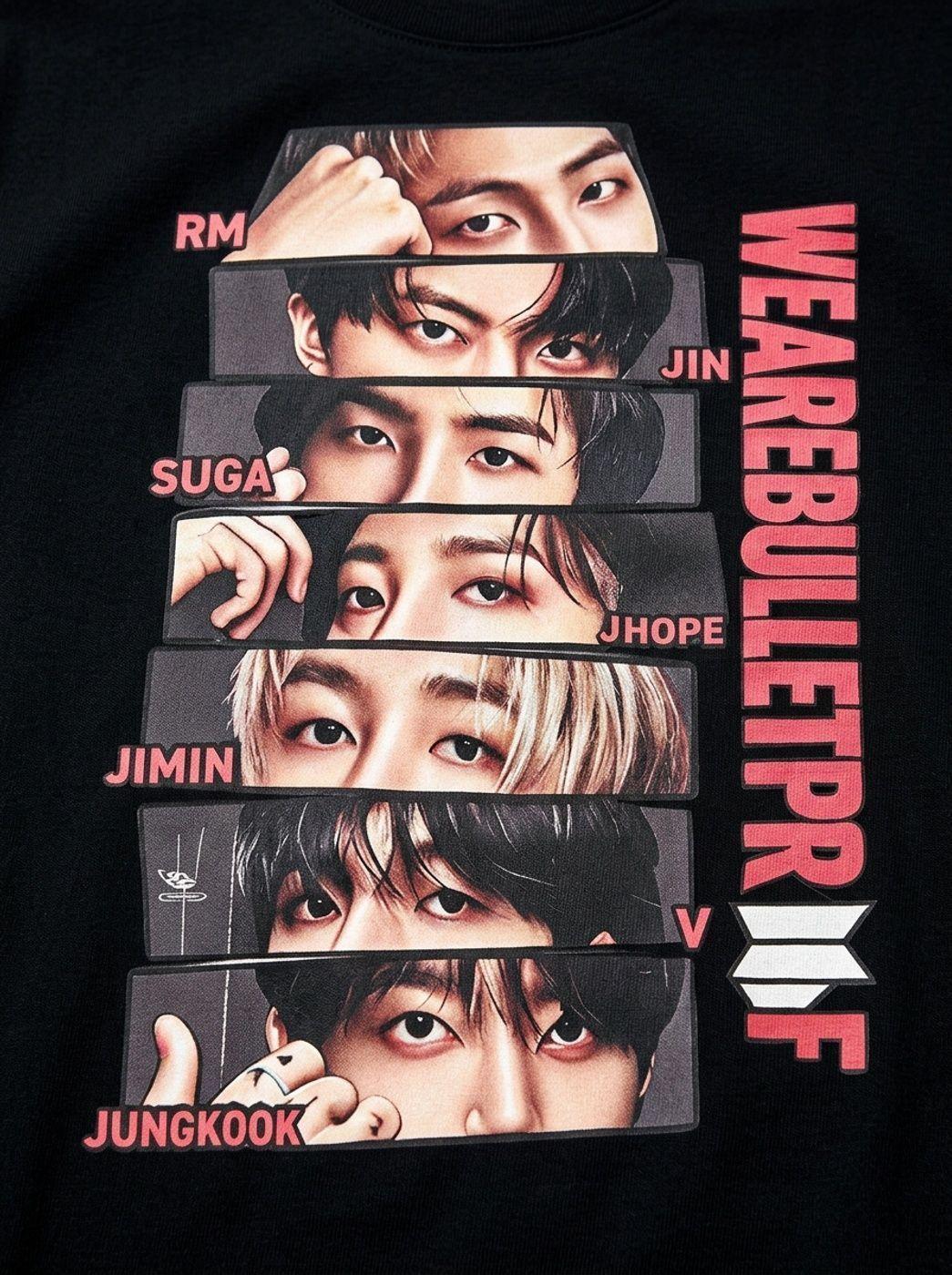 Polera Bts We Are Bulletproof Kpop Algodon Estampado-2