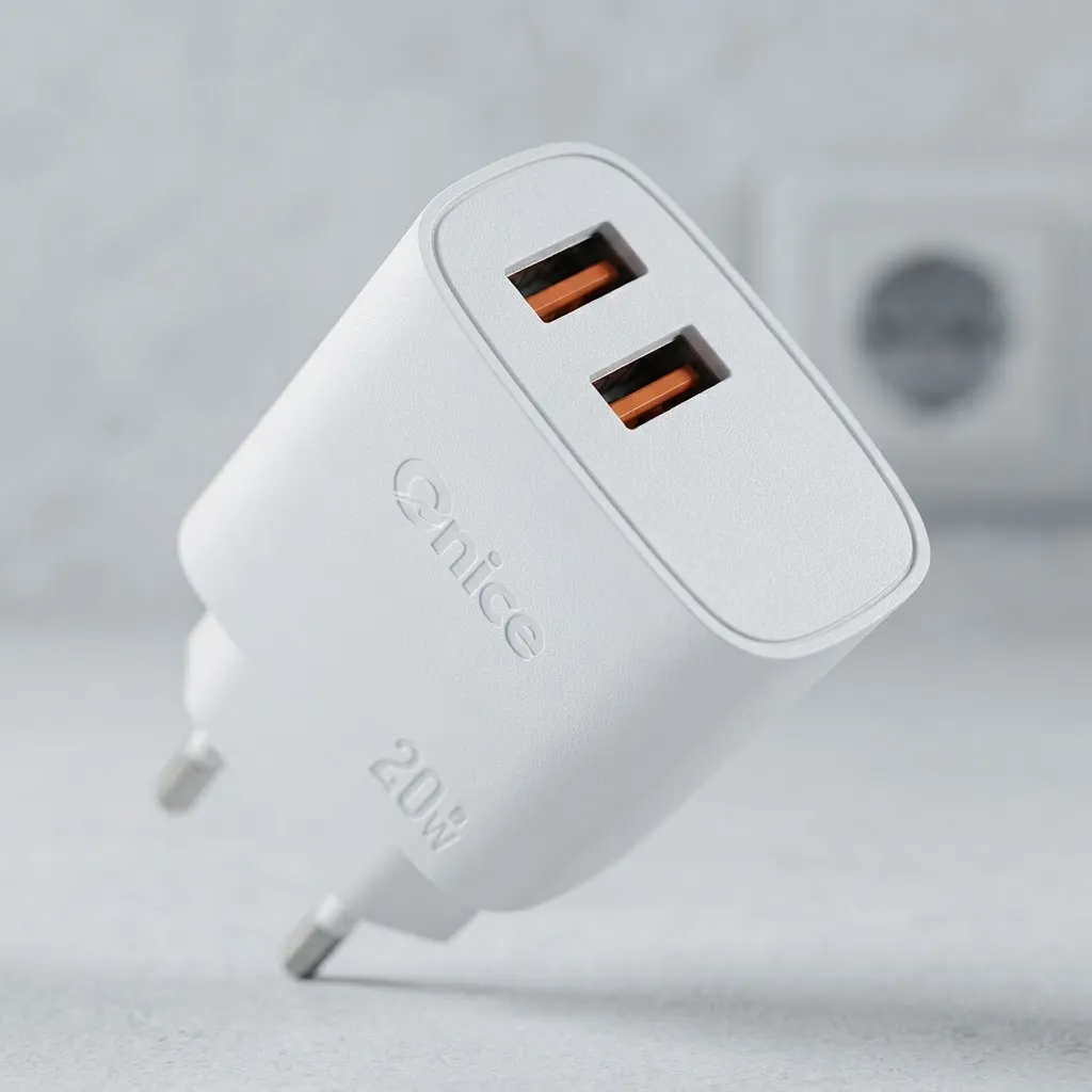 Cargador De Pared 20w Doble Salida Usb 3a-2