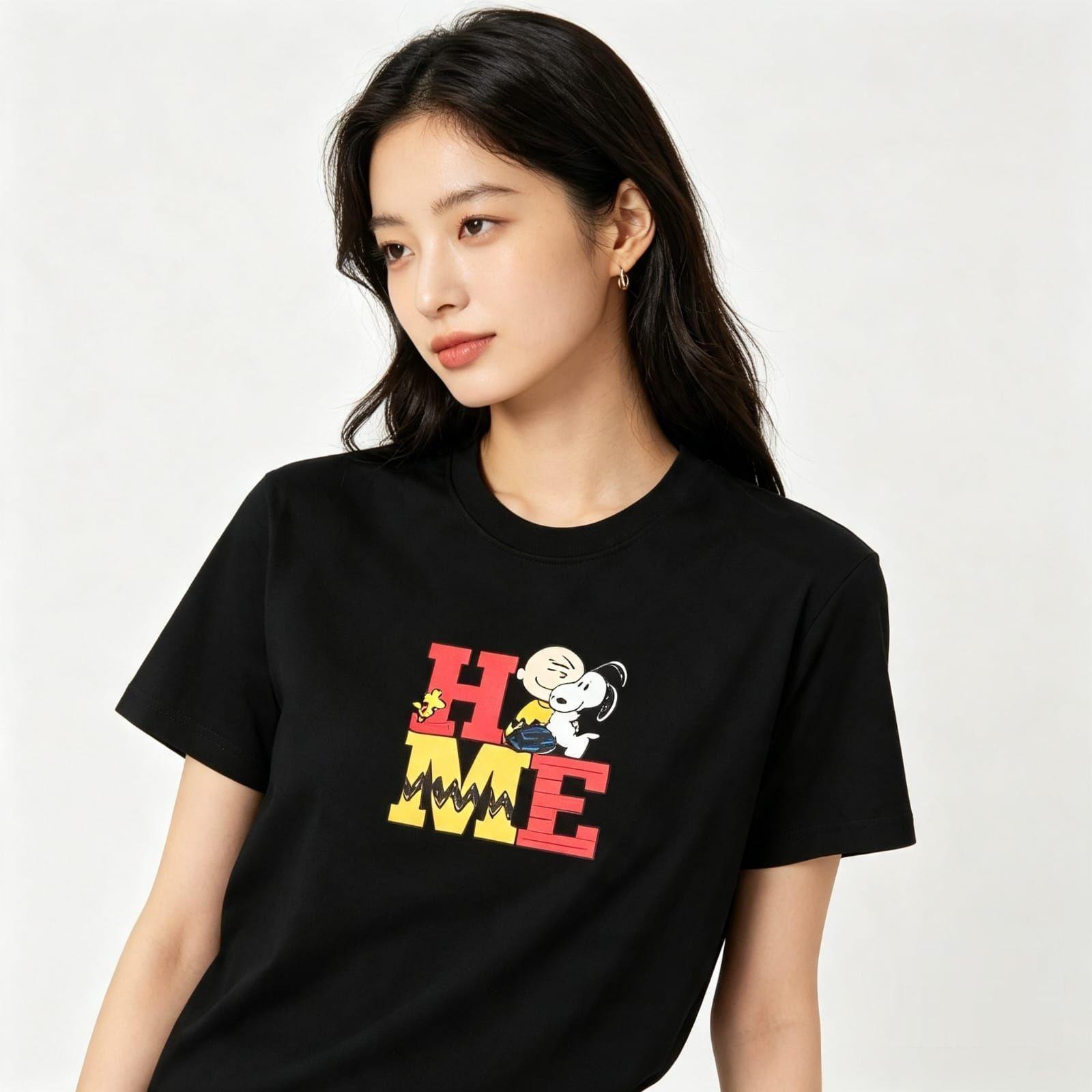 Polera Snoopy Charlie Brown Peanuts Algodon Estampado-3