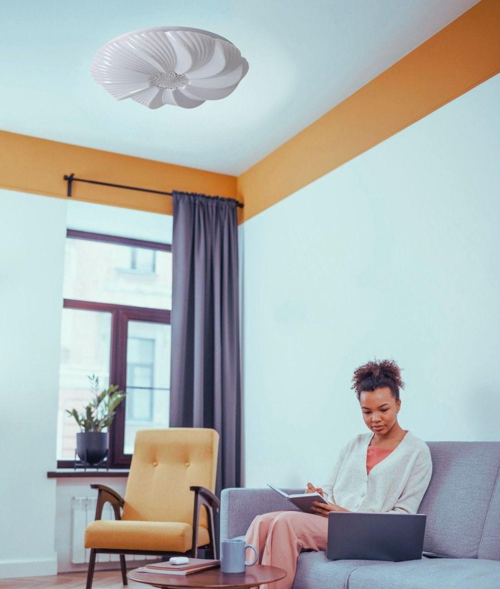 Lámpara Techo LED Redonda Diseño Flor Hogar Decorativa Jhn-2