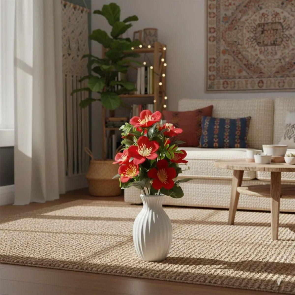 Set 3 Ramo Floral Artificial Elegante Vitalidad Infinita Jhn-7