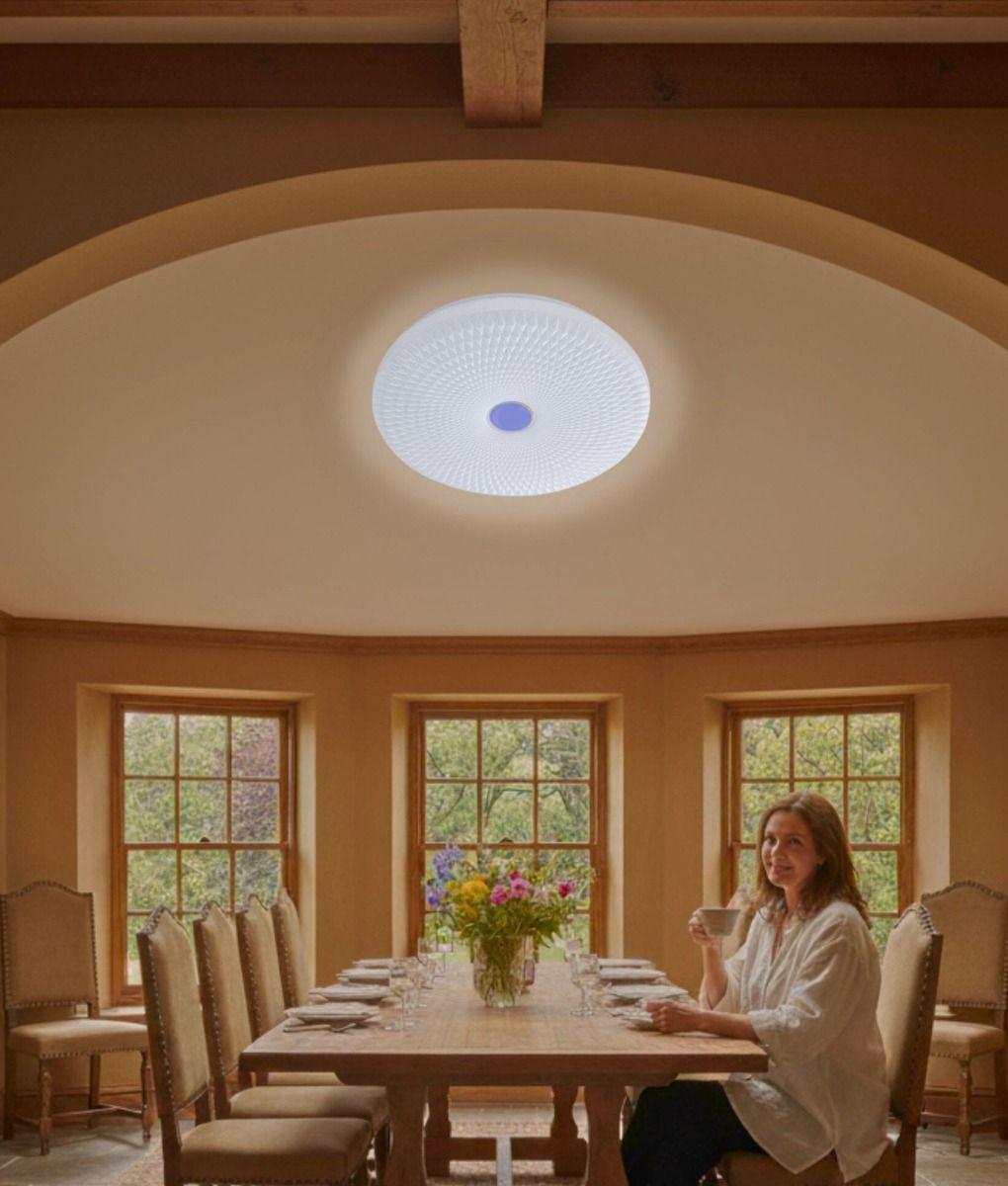 Lámpara Techo LED Geometría Diamantada Contraste Focal Jhn-2