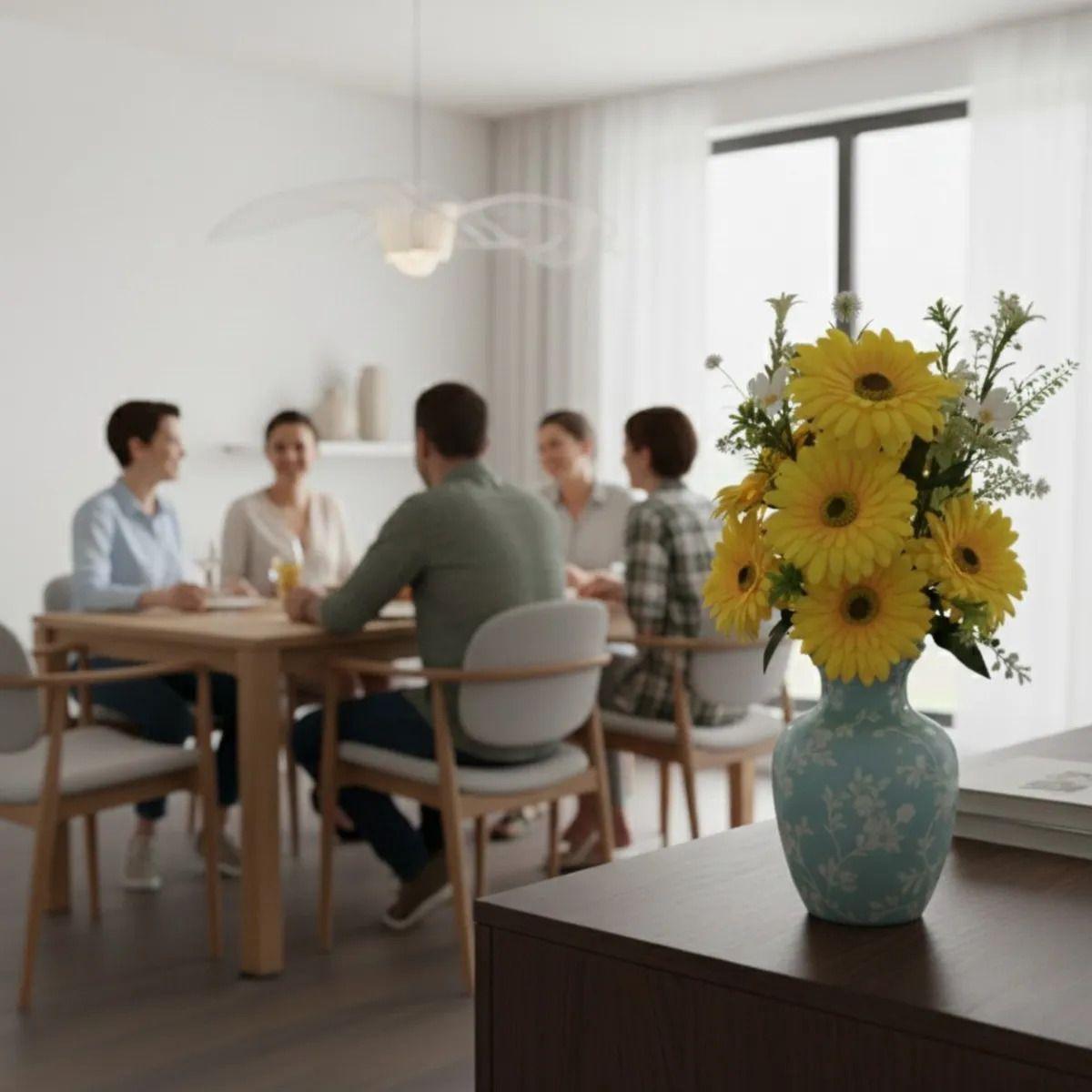 Set 2 Arreglo Artificial Floral Realista Decoración Jhn-3