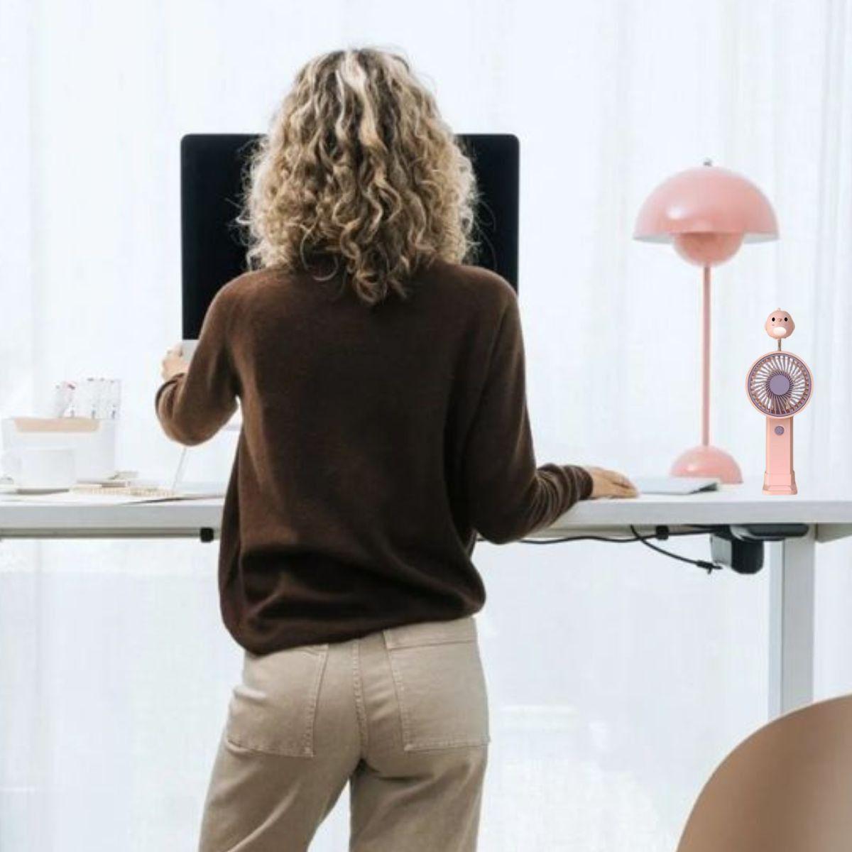 Mini Ventilador Recargable Portátil Mano Compacto Lau-2