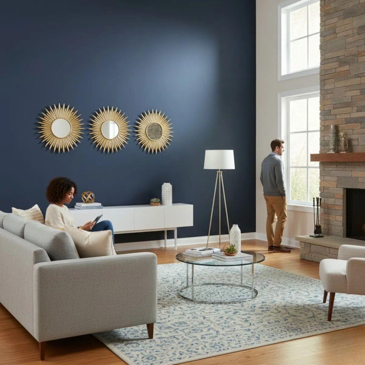 Set 3 Espejo Decorativo Pared Diseño Aura Radiante Jhn-3