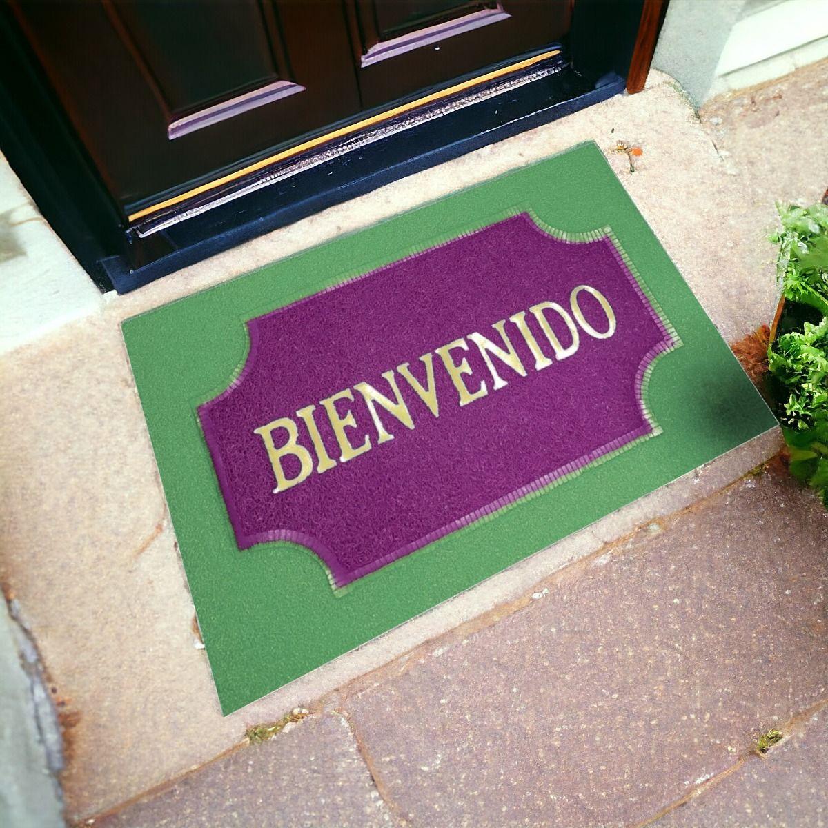 Set de 3 Alfombra Decorativa Antideslizante Bienvenido Jhn-5