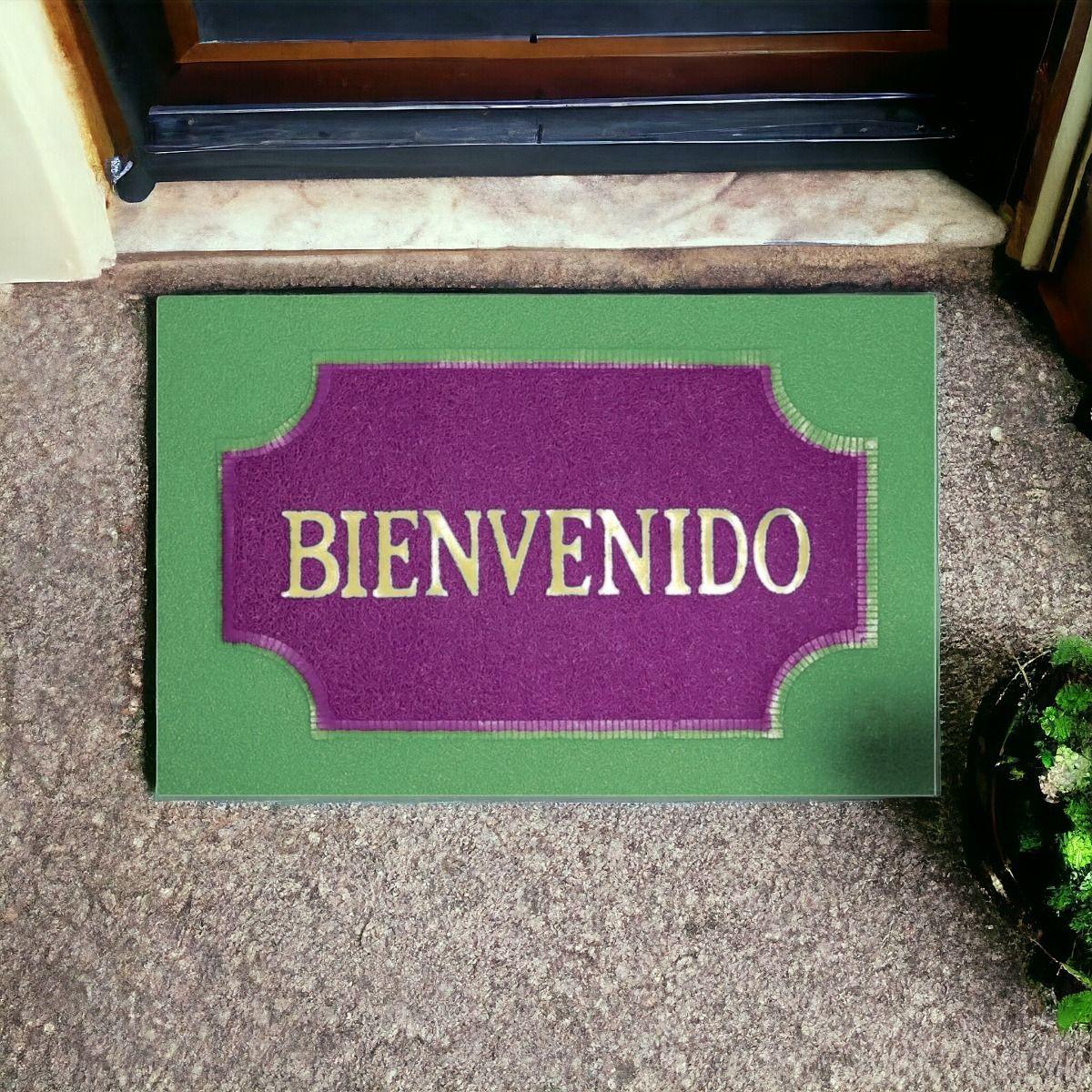 Set de 3 Alfombra Decorativa Antideslizante Bienvenido Jhn-7