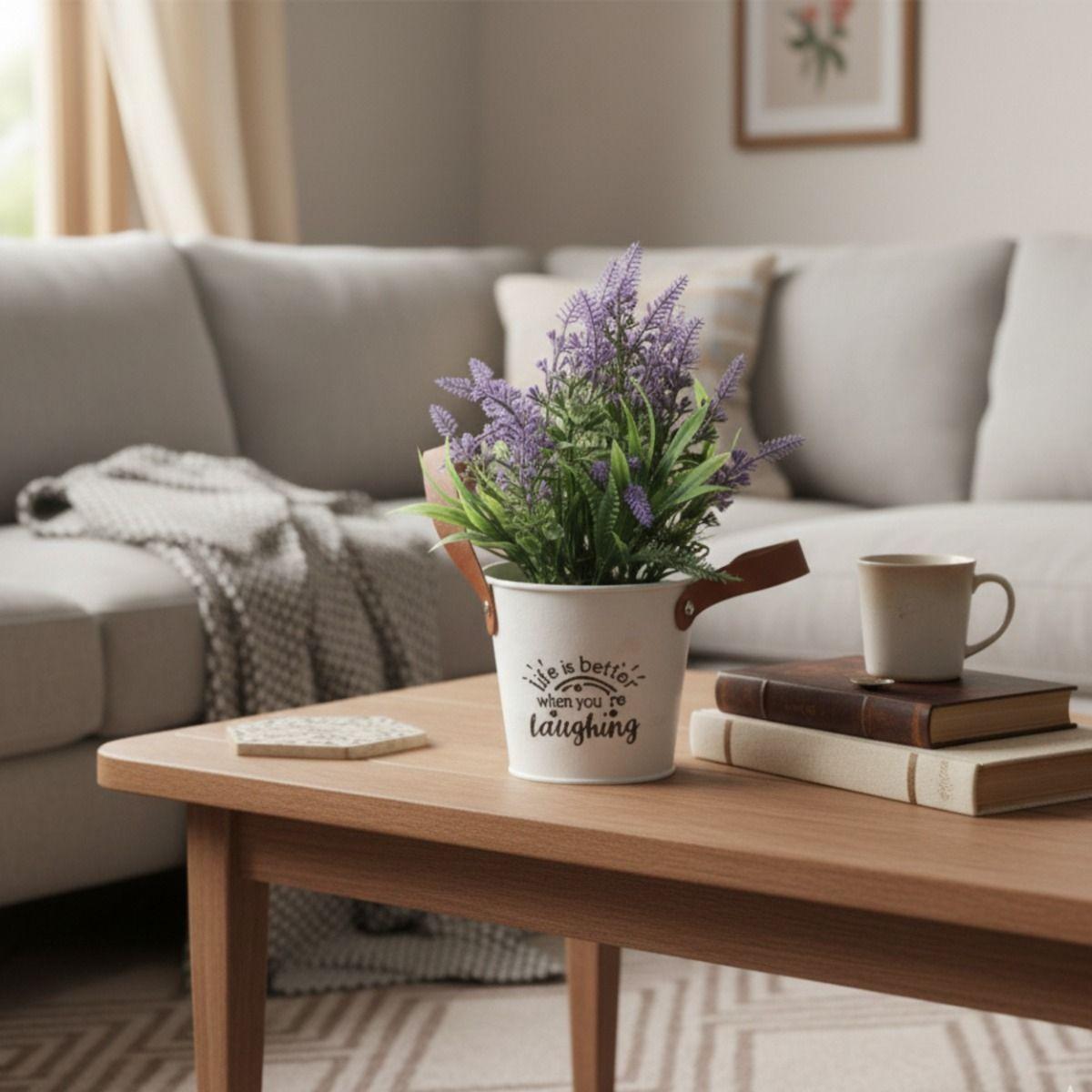 Set 2 Planta Artificial Decorativa Lavanda Encanto Jhn-4