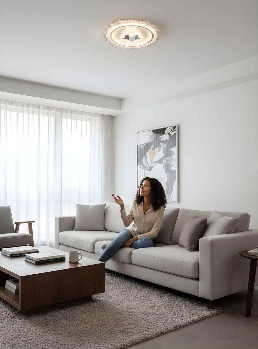 Lámpara LED Techo Plafón Doble Contorno Decorativa Jhn-3