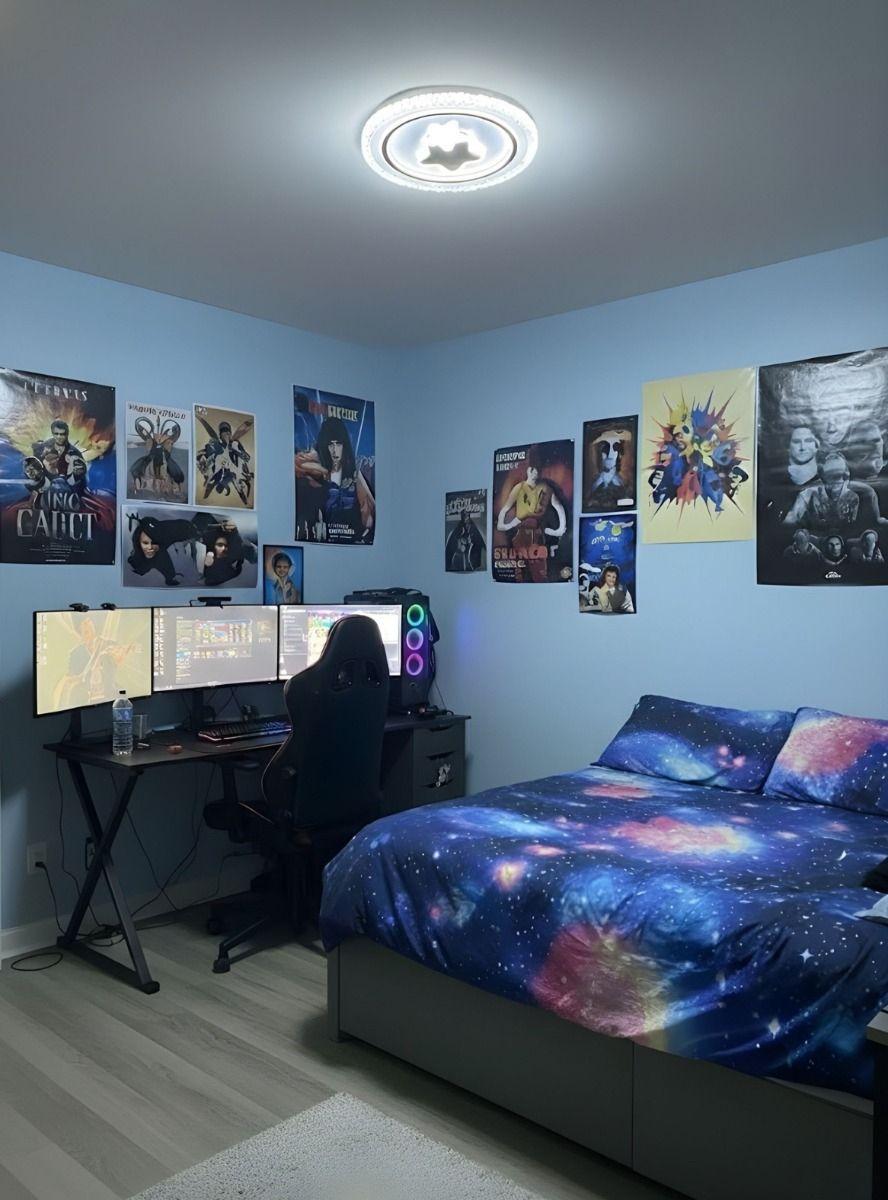 Lámpara LED Techo Plafón Doble Contorno Decorativa Jhn-9