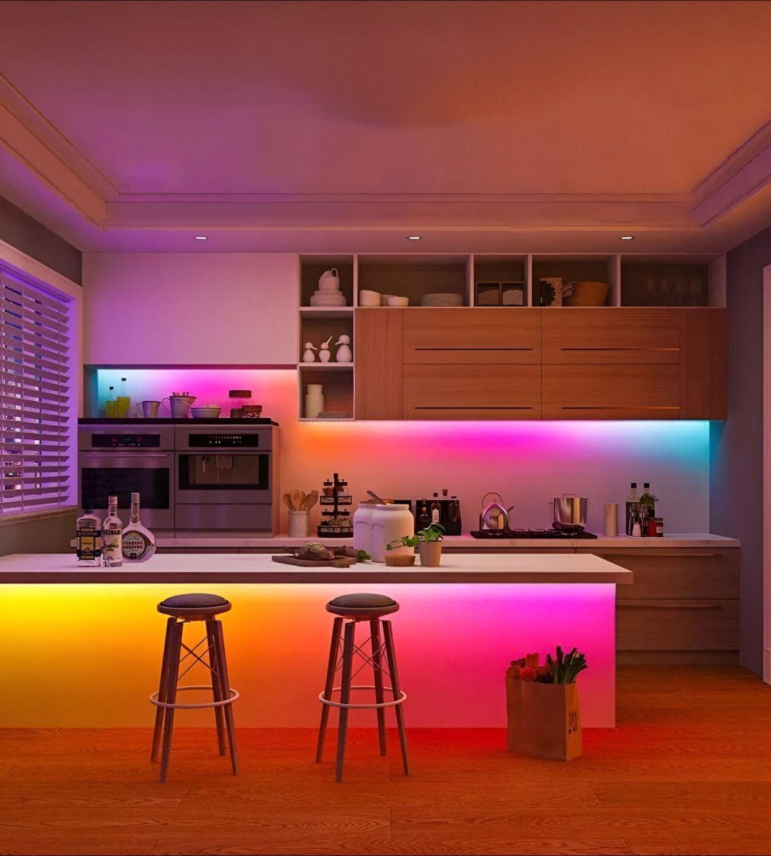 Tira Cinta Neon Flex Luz LED Decorativa RGB 5m Jhn-4