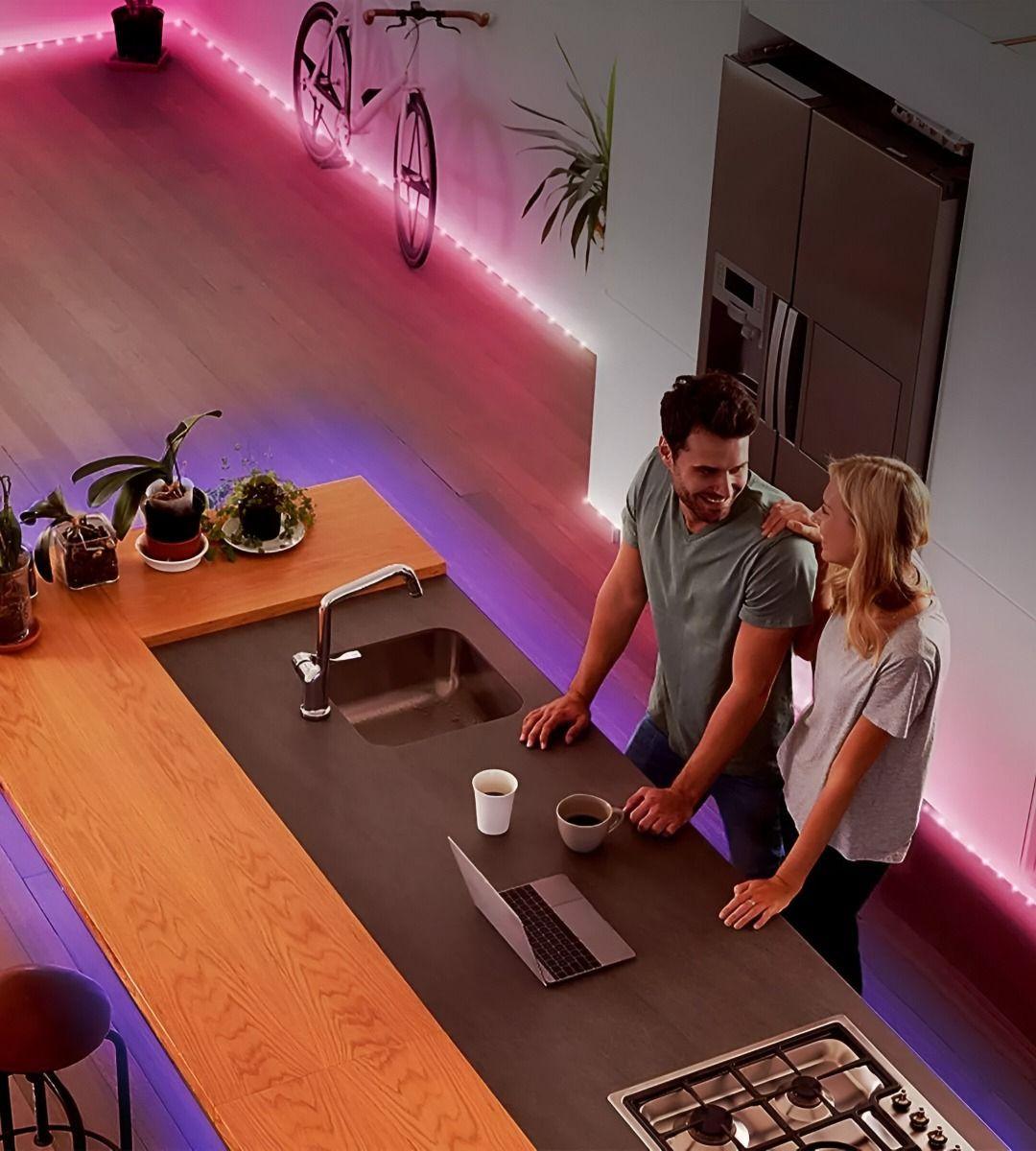 Tira Cinta Neon Flex Luz LED Decorativa RGB 5m Jhn-5