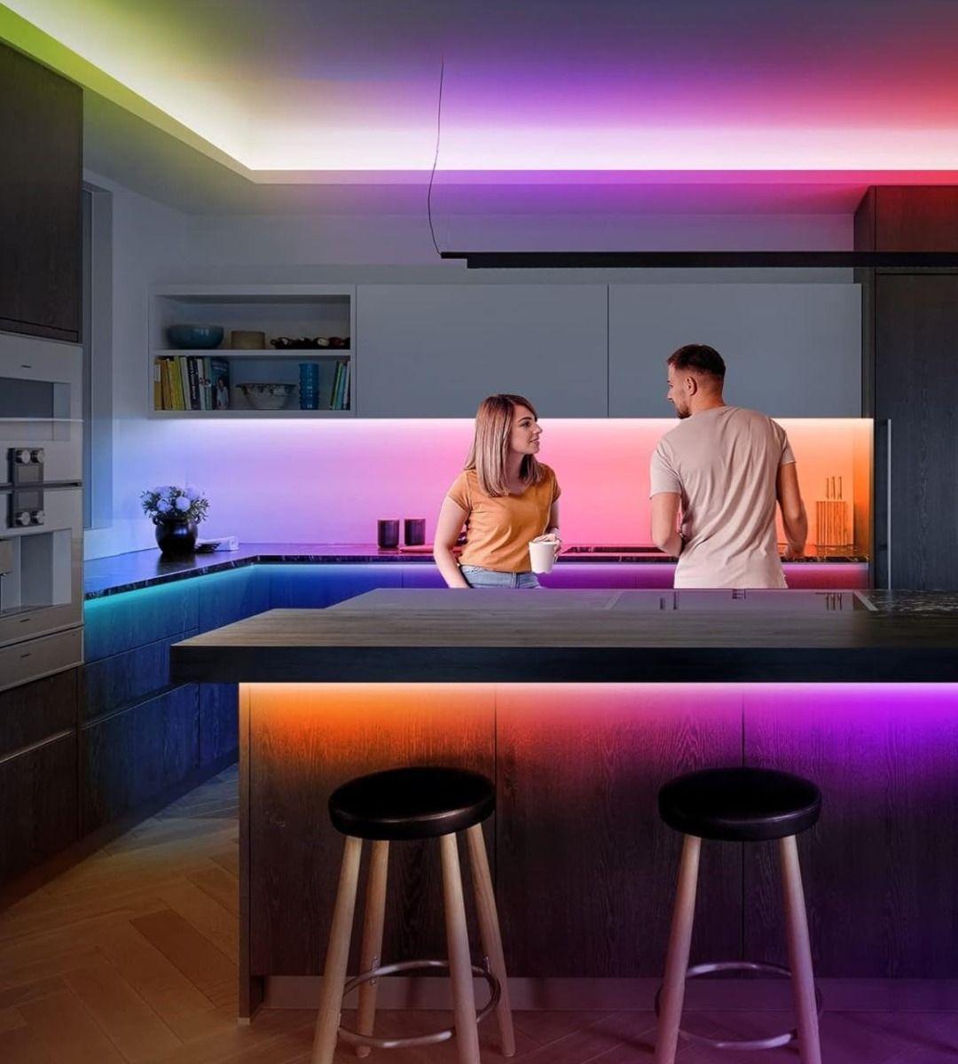 Tira Cinta Neon Flex Luz LED Decorativa RGB 5m Jhn-7