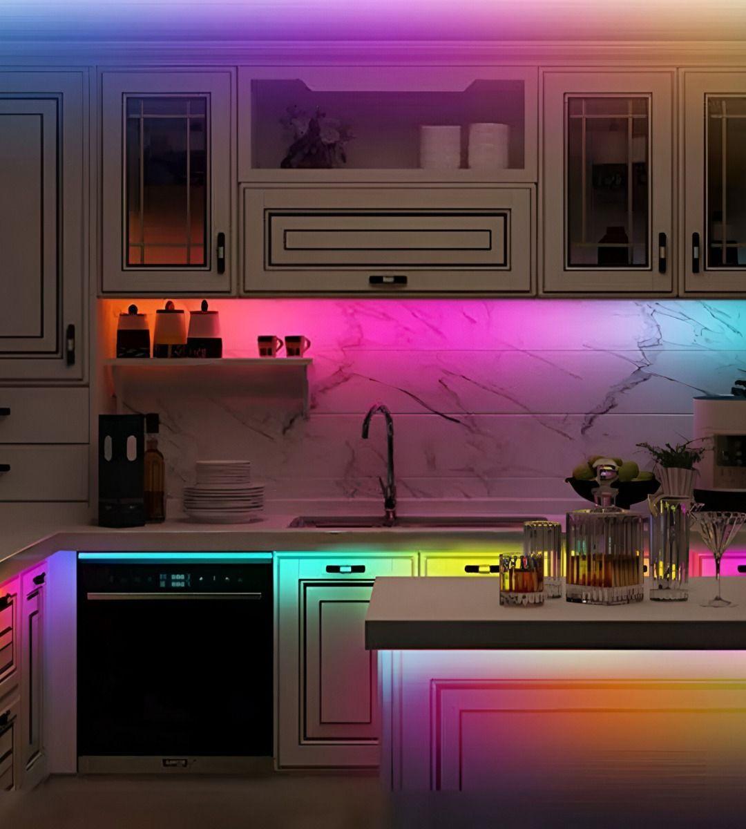 Tira Cinta Neon Flex Luz LED Decorativa RGB 5m Jhn-9