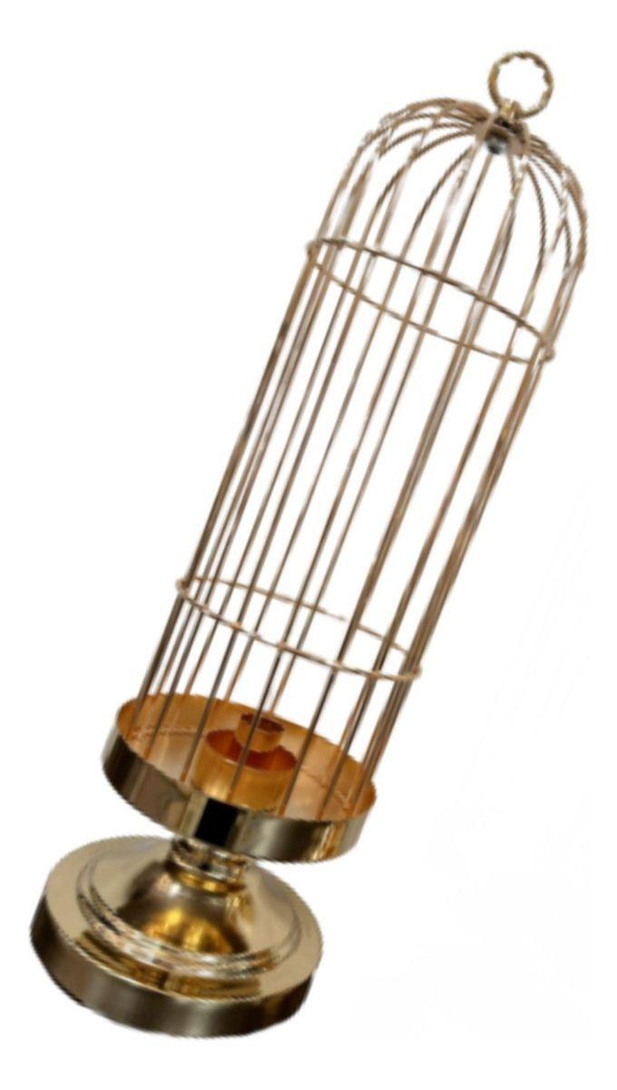 Portavelas Decorativo Jaula Soporte Adorno Moderno Jhn-2