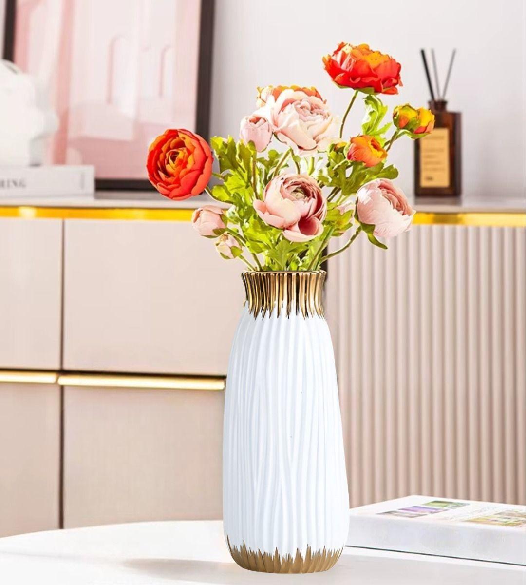 Florero Jarrón Moderno Cilíndrico Decorativo hogar 28cm Jhn-8