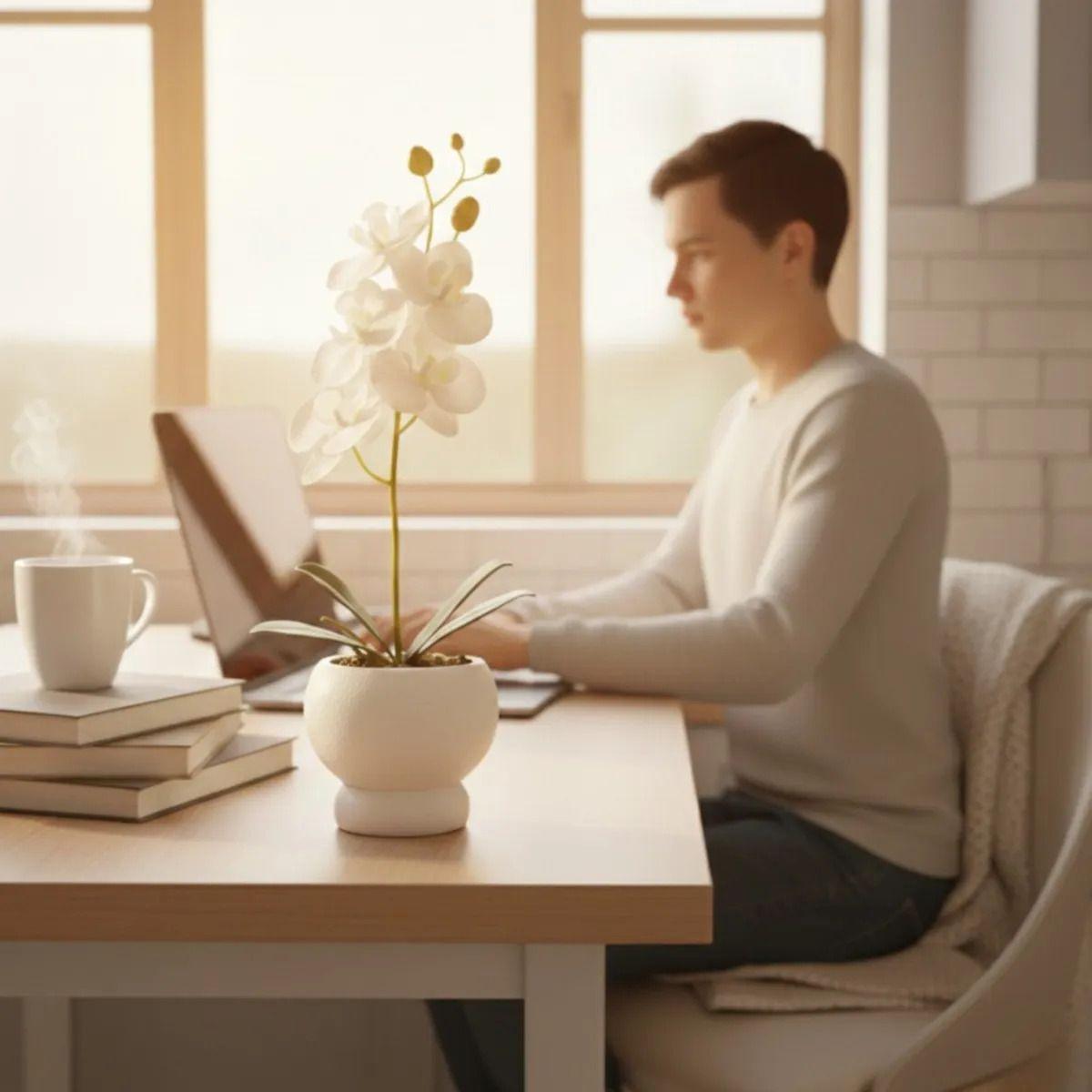 Flor Artificial Decorativa Orquídea Adorno Floral Jhn-6