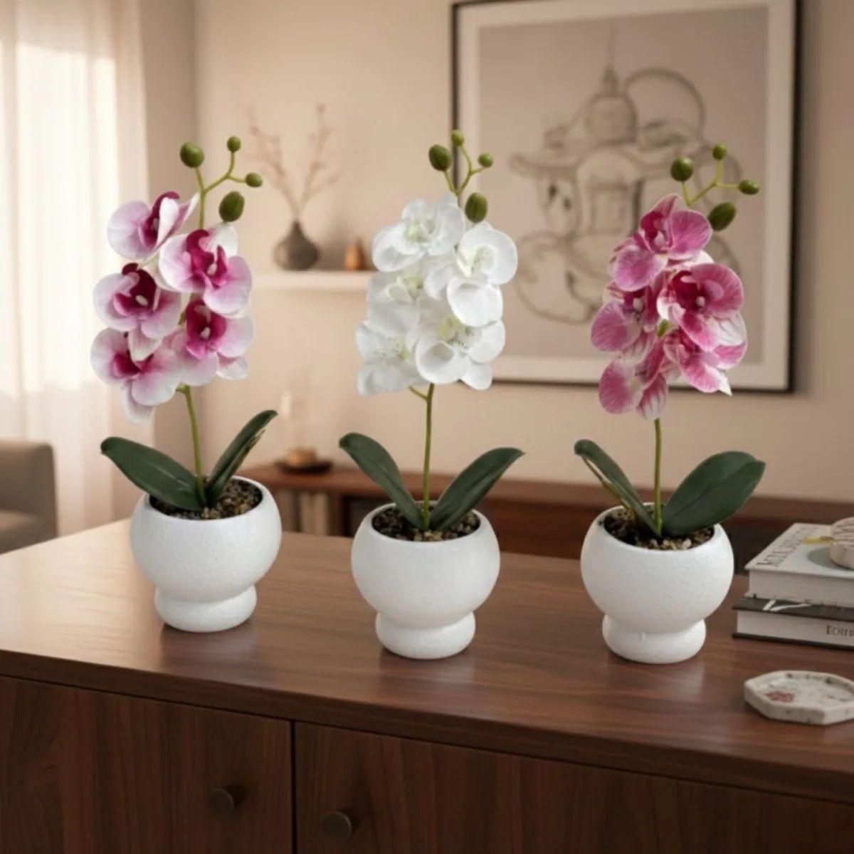 Flor Artificial Decorativa Orquídea Adorno Floral Jhn-8