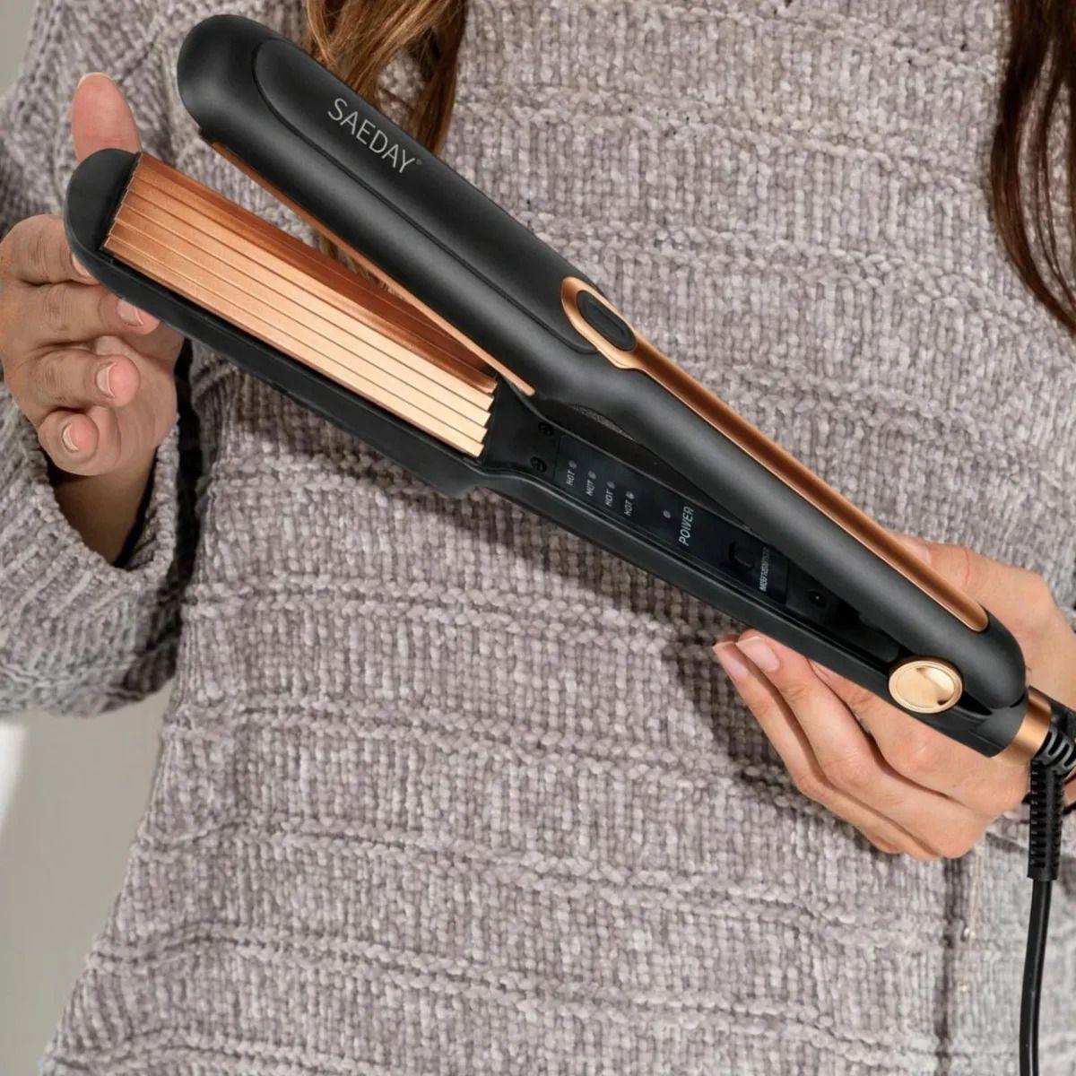 Rizadora Onduladora Cabello Efecto Crimpado Profesional ALJ-1
