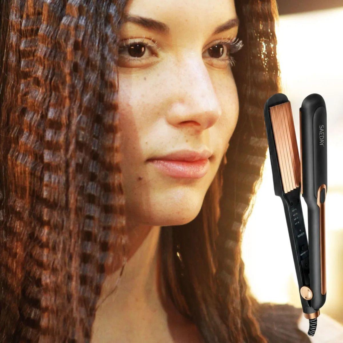 Rizadora Onduladora Cabello Efecto Crimpado Profesional ALJ-7