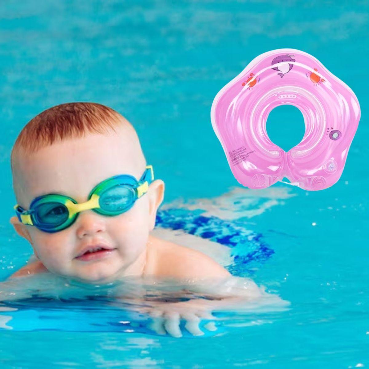 SET 2 FLOTADOR INFLABLE NATACION PARA CUELLO BEBE NIÑOS LAU-9