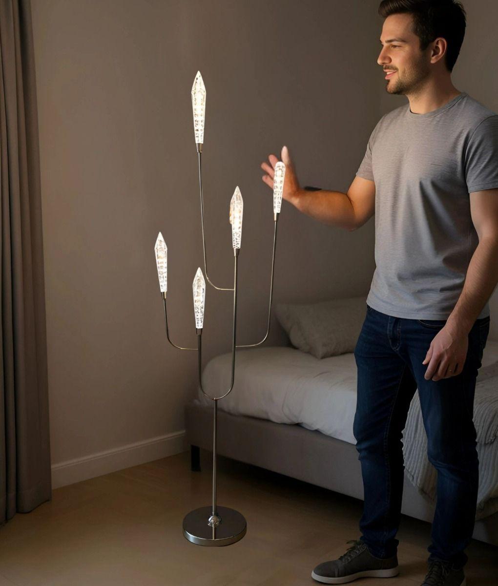 Lámpara Pie Decorativa Elegante Candelabro Moderno Jhn-5