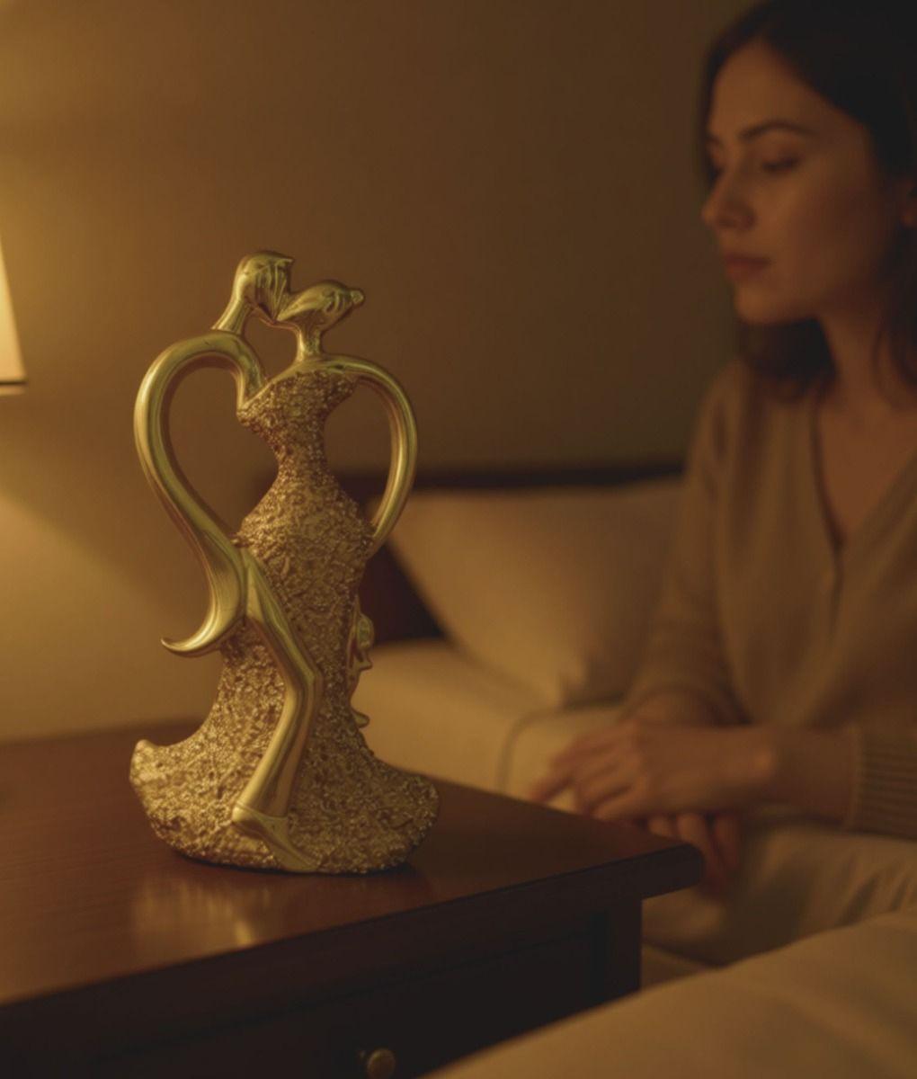 Estatua Adorno Pareja Abstracta Figura Decorativa Jhn-2