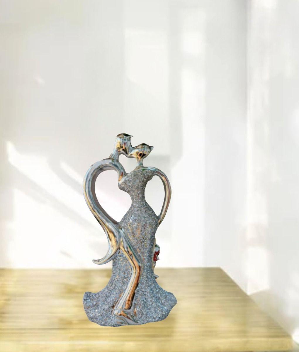 Estatua Adorno Pareja Abstracta Figura Decorativa Jhn-9