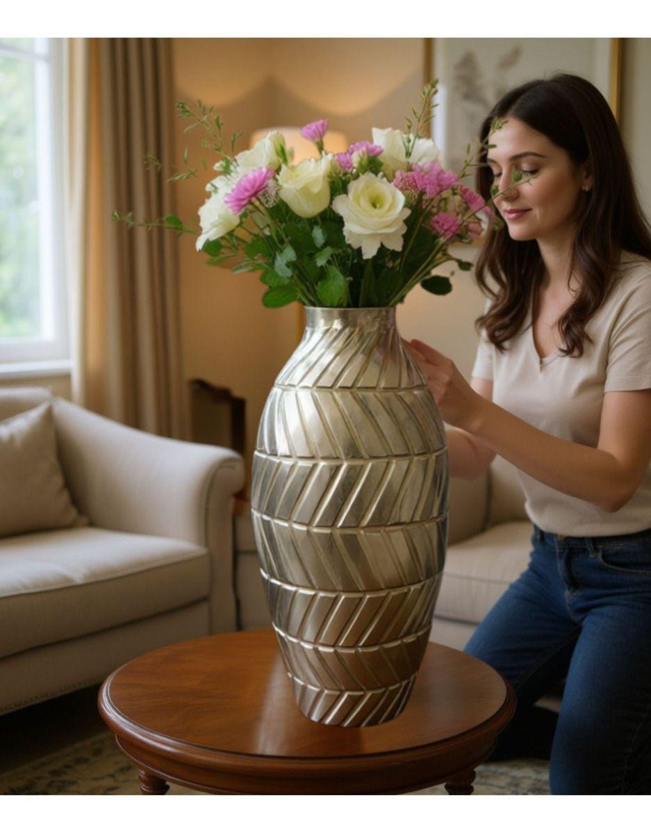 Florero Jarrón Decorativo Diseño Geométrico Intrincado Jhn-2